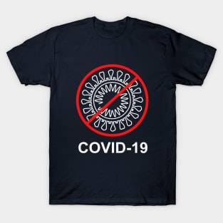 Covid-19 White Color T-Shirt